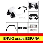 Precision Glasses 2 Lights LED Watchmaker/Jeweler Zoom 10x-25x Delivery 48/72 H. a2954
