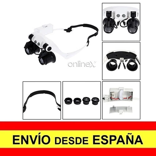 Precision Glasses 2 LED Lights for Watchmaker/Jeweler Delivery 48/72 H. a2954