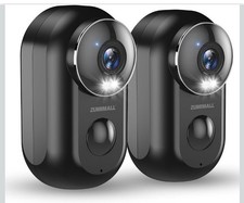 Cámaras de Seguridad ZUMIMALL Inalámbricas Exterior, 2 Paquetes, Cámaras 2K para Seguridad en el Hogar