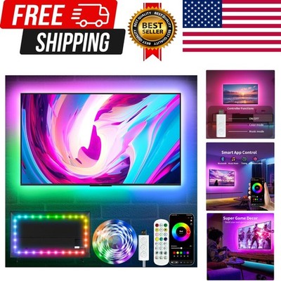 LED Lights for TV, 16.5ft TV led Backlight for 45-75 Inch TVs RGB TV Backligh...