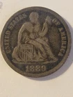 1889-S Seated Liberty Dime In Fine Condition