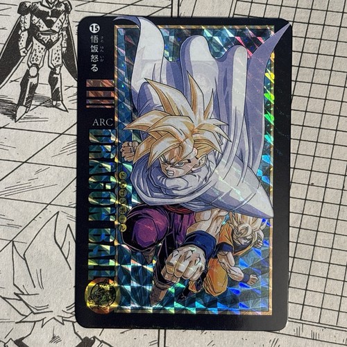 DBZ Holo Foil Prism Card Super Saiyan 2 Gohan & Goku Vs Cell Dragon Ball Z 2018 - Picture 6 of 7