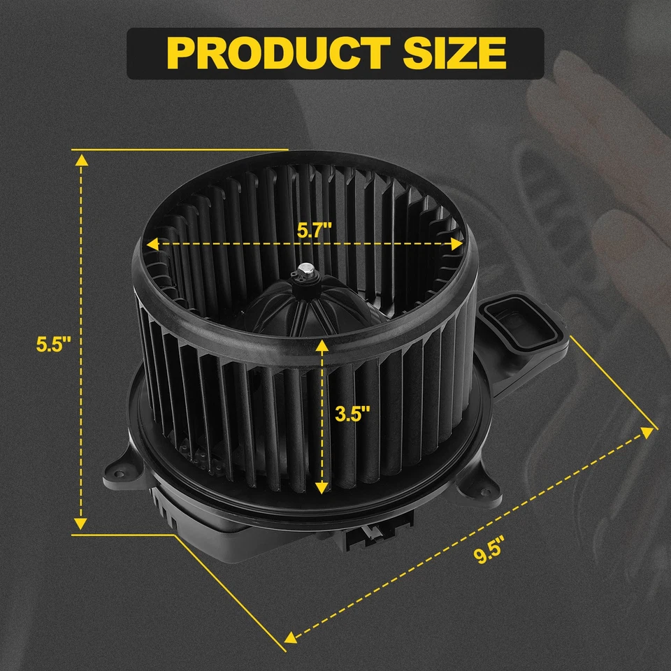 HVAC Heater Blower Motor w/Brushless Motor For 2013-2017 Peterbilt 579 Kenworth - Image 3 of 4