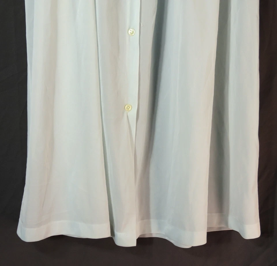 VTG Carters Light Blue Night Gown Robe JUNIORS GIRLS 13 Silky Nylon w/Lace Upper - Image 3 of 4