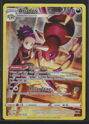 Ariados #TG09/TG30 Brilliant Stars Trainer Gallery Pokemon NM