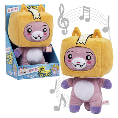 LankyBox Foxy 11 inch Interactive Electronic Singing Plush Toy Companion NEW