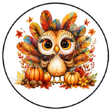 AUTUMN TURKEY FEATHERS THANKSGIVING ENVELOPE SEALS LABELS STICKERS PARTY FAVORS