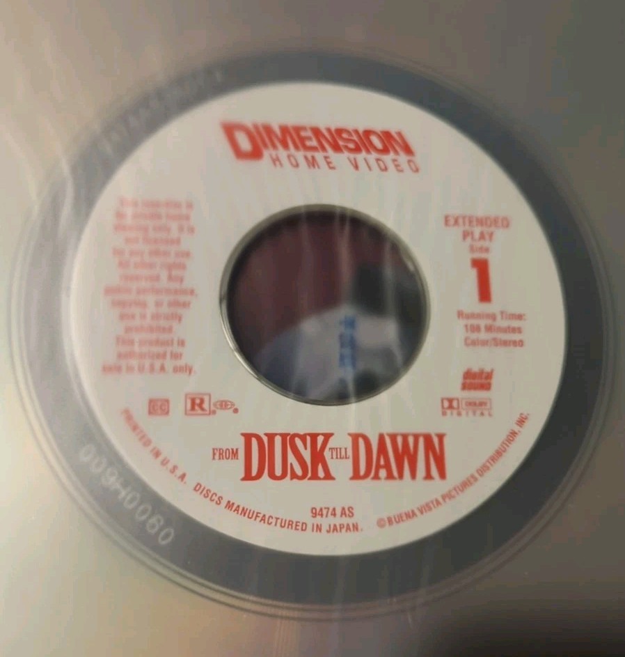 From Dusk Till Dawn Laserdisc LD 2-Discs (1996) Exclusive