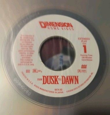 From Dusk Till Dawn Laserdisc LD 2-Discs (1996) Exclusive