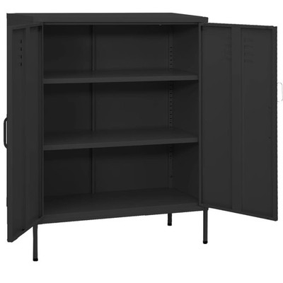 VidaXL Modern Storage Cabinet with Adjustable Shelves 31.5x13.8x39.8 in vidaXL