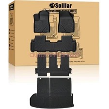 Floor Mats & Trunk Cargo Liner TPE For 2014-2019 Toyota Highlander 7 Seats NEW