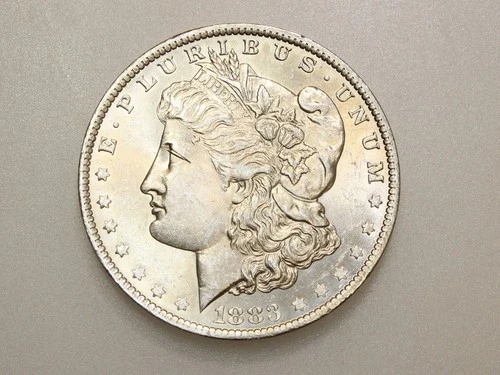 1883-O $1 MORGAN SILVER ONE DOLLAR GEM BU