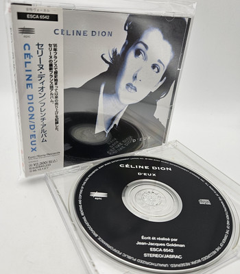 CELINE DION  D'EUX Japan 1st Ed. CD ESCA 6542 w/OBI French Album 12tracks 1996