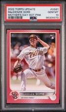 2022 TOPPS UPDATE MOTHER'S DAY HOT PINK MACKENZIE GORE ROOKIE RC 48/50 PSA 10