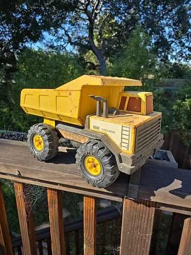 Vintage Tonka XMB 975 Metal Dump Truck Toy Rusty Rustic