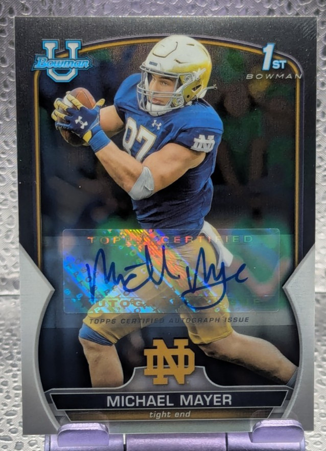 2022 Bowman Chrome U Michael Mayer Prospect Auto #41 Fighting Irish