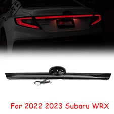 For 2022-23 Subaru WRX Trunk LED Light Black Lens Red LED Brake Light Bar Lamp