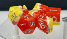 Sirius  Acererak's D&D :  Gold polyhedral dice Set D22