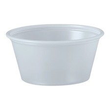 Solo Disposable Souffle Cup Clear Plastic 2 oz. 250 Ct P200N