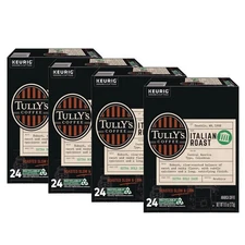 Tully's Coffee 193019CT Coffee K-Cups - Italian Roast (96/Carton) New