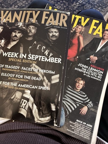 Vanity Fair Magazine Nov. 2001 Music Issue + One Week In Sept. Insert - Picture 1 of 3