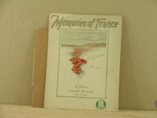 MEMORIES OF FRANCE - AL DUBIN VINTAGE Sheet Music READ