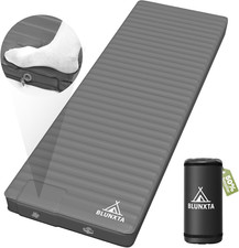 Self Inflating Sleeping Pad with Foot Pump, 2 Inch Thick Memory Foam Camping Pad