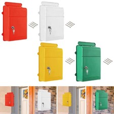 Wall Mount Mailbox Locking Mail Box Safe Key Large Capacity for Outside