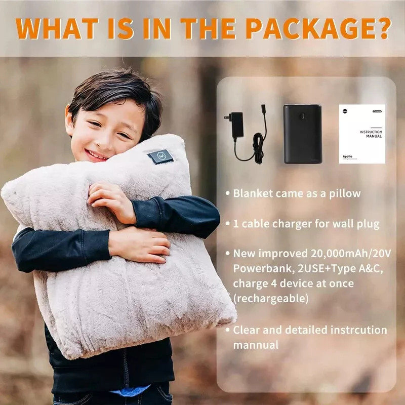 ОДЕЯЛО MAXWELF APOLLO ИЗ ПОЛИЭСТЕРА С ПОДОГРЕВОМ 32 X 16 HOD-BZTH-P-40-C-V1 - СЕРЫЙ 7290₽