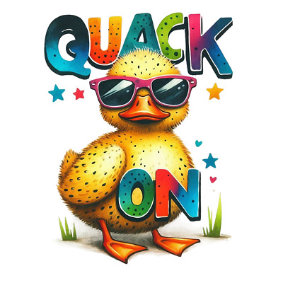 Funny Duck Quote Wall Decal Sticker 18X18cm Large