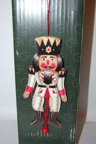 6er Set Jumping Jack Nussknacker Vintage Holz Zugschnur Weihnachtsschmuck 7,5 Zoll - Bild 6 von 12