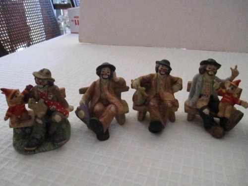 7 EMMETT KELLY CLOWN JR. COLLECTIBLES, 3-3 1/2"H, MINT CONDITION - Picture 2 of 3