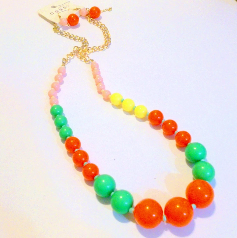 Pendiente collar cadena larga con cuentas multicolor Demi por CORE NUEVO CON ETIQUETAS Foto 4 de 4