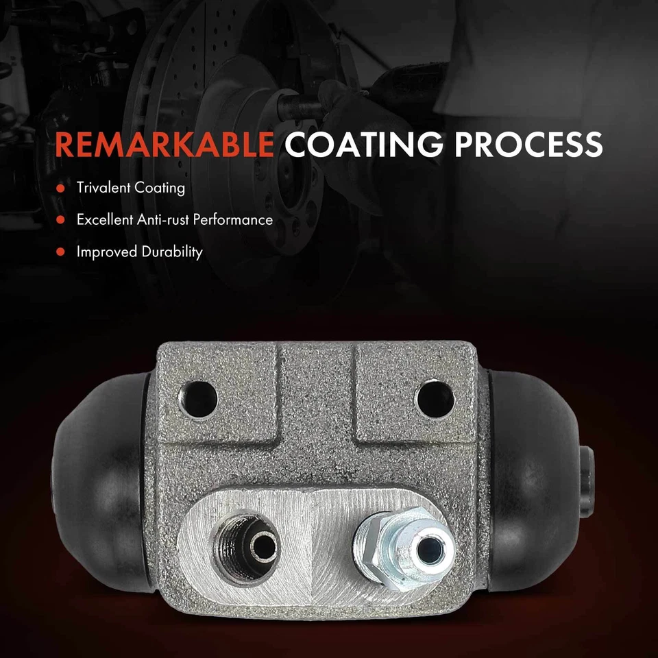 Cilindro de rueda de freno de pasajero trasero para Ford Escort 1983-1984 Mercury Topaz Lynx Foto 3 de 4