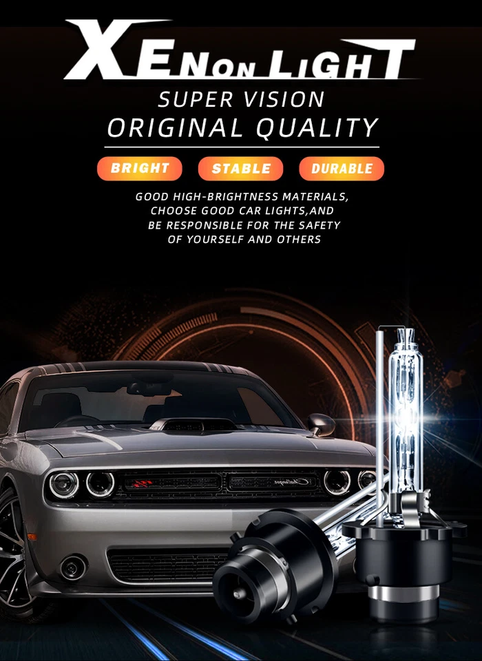 2 PCS For Audi A8L OEM Low Car Headlight Light Bulbs Kit D2S D2R D2C Xenon 16-17 Foto 4 de 4