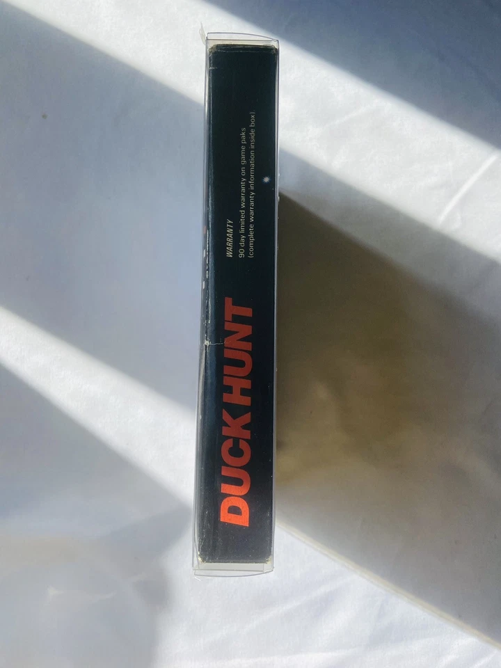 Auténtica caja de pestañas colgantes vintage Nintendo NES Duck Hunt 1985 con manual ver foto Foto 4 de 4