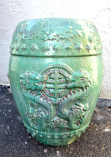 Chinese Vintage Richly Hand-Glazed Garden Stool Seat