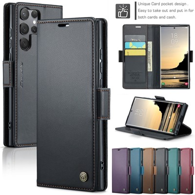 For Samsung Galaxy S25 S24 S23 S22 S21 S20 S10 Phone Wallet Cases Leather Cover