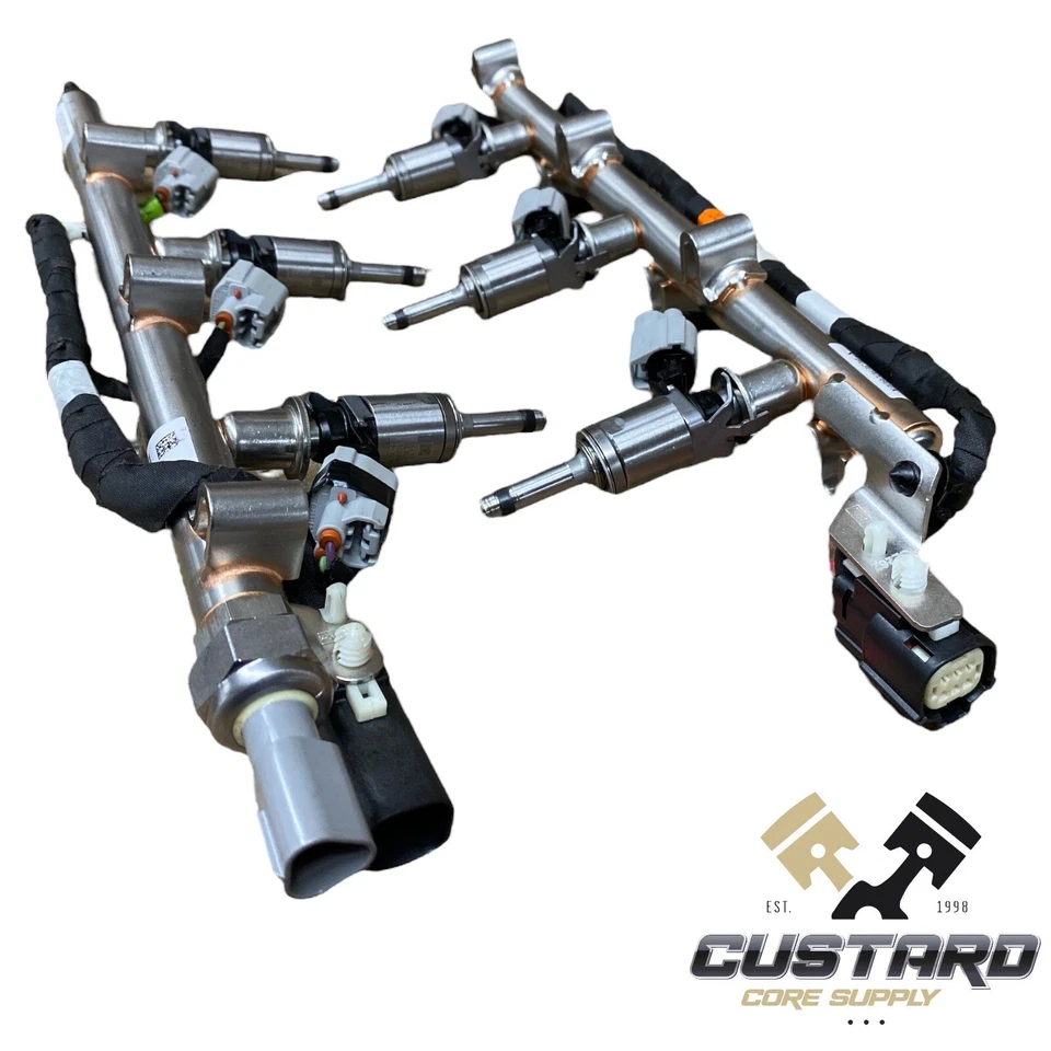 Ford 3.5L 3.5 Turbo EcoBoost Fuel Injector Rail Assembly & Injector 6 Set - Image 2 of 4