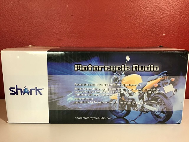 Shark 250 W Motorcycle Audio With 3.5 Chrome Speakers for sale online | eBay