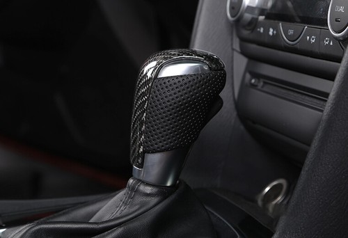 Real Carbon Fiber Gear Shift Knob Replaement Fit for Mazda CX4 cx-5 2017-21 - Picture 2 of 7
