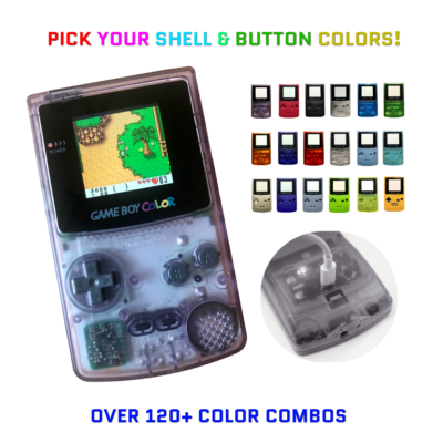 Nintendo Game Boy Color GBC TFT Backlight Bright Rechargeable PICK