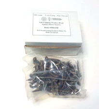PSI Woodworking 100 Self Tapping Washer Head Square Drive Screws 1-1/4" Long