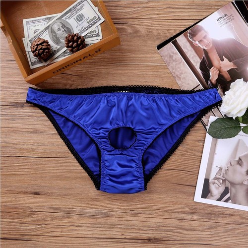 US Mens Sissy Pouch Underwear Satin Panties Thong G-string Bikini Briefs Tangas - Picture 84 of 135