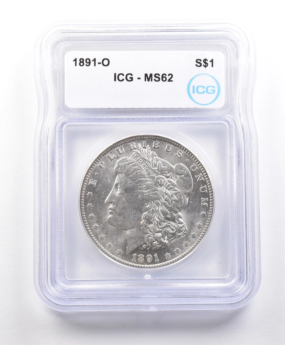 Silver ICG Grade MS 62 Morgan US Dollars (1878-1921) for sale | eBay