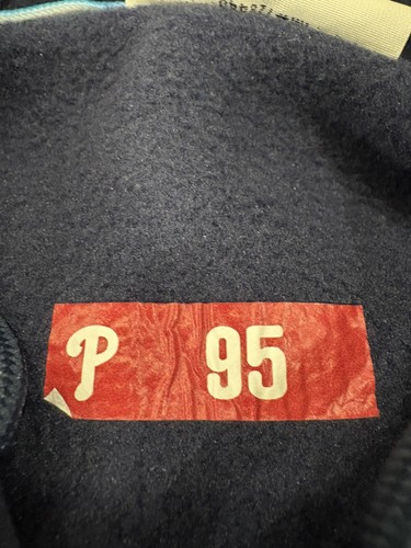 PHILADELPHIA PHILLIES Player Issued CITY CONNECT HOODIE SWEATSHIRT #95 NAVY XL - Picture 8 of 9