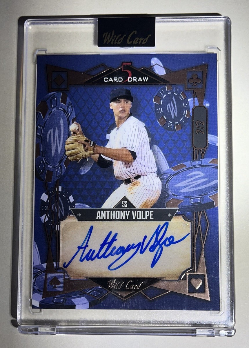 Anthony Volpe 2023 Wild Card 5 Card Draw Autograph #'d 2/2 | eBay