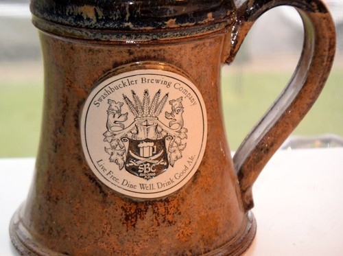 Sunset Hill Handcrafted Stoneware Mug Swashbuckler Brewin Emblem-14 oz-Unused - Picture 9 of 12