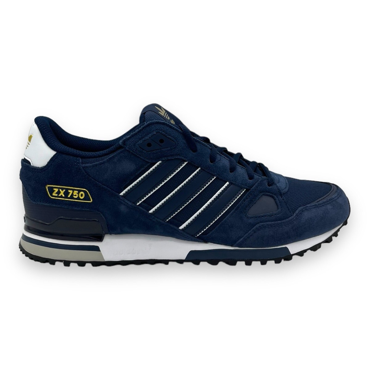 靴 41 Adidas Originals ZX 750 Blau Weiß Gold Gr. 40 2/3 41 1/3 42