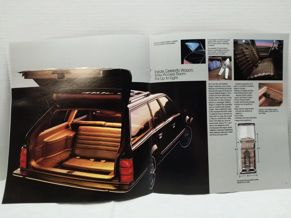 1984 Chevrolet CELEBRITY Concessionária Showroom Folheto de Vendas -84 Chevy NOS Fabricante de Equipamento Original - Imagem 3 de 4